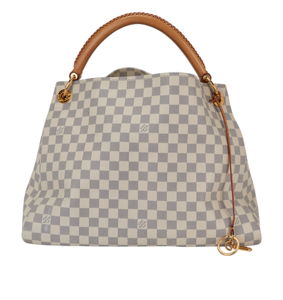 Artsy MM, &pound;1,200, Handbags, Blue/Cream, Canvas, Front view
